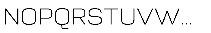 Vastory Futurist Extralight Font UPPERCASE