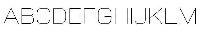 Vastory Futurist Thin Font UPPERCASE