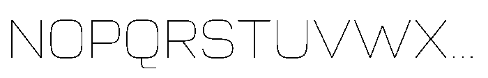 Vastory Futurist Thin Font UPPERCASE