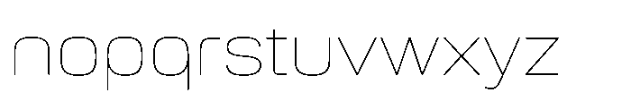 Vastory Futurist Thin Font LOWERCASE