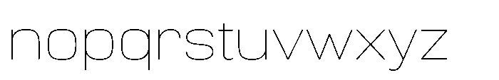 Vastory Thin Font LOWERCASE