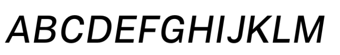 Vaud Pro Book Italic Font UPPERCASE