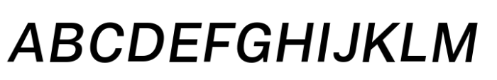 Vaud Pro Variable Italic Font UPPERCASE