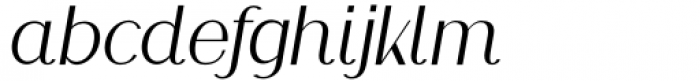 Vaughan Pro Light Italic Font LOWERCASE