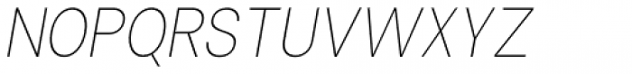 Vayu Sans Light Italic Font UPPERCASE