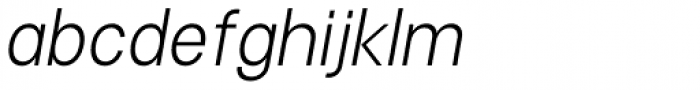 Vayu Sans Medium Italic Font LOWERCASE