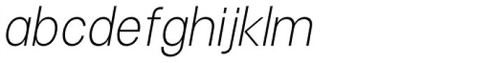 Vayu Sans Regular Italic Font LOWERCASE