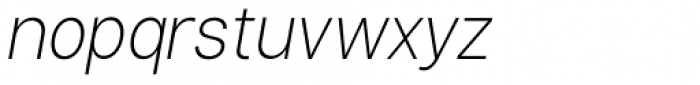 Vayu Sans Regular Italic Font LOWERCASE