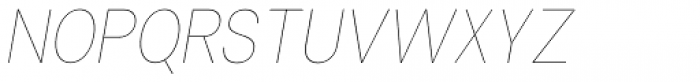 Vayu Sans Ultralight Italic Font UPPERCASE