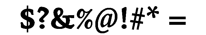 ValkyrieABold Font OTHER CHARS