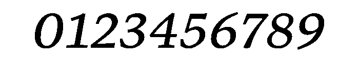 ValkyrieAItalic Font OTHER CHARS