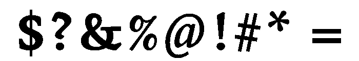 ValkyrieBCapsBold Font OTHER CHARS