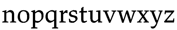 ValkyrieBRegular Font LOWERCASE