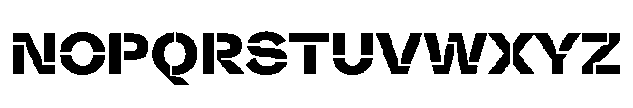 Valve Stencil Bold Font UPPERCASE