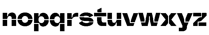 Valve Stencil Bold Font LOWERCASE