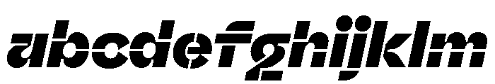 Valve Stencil Extrabold Italic FONT