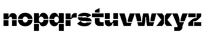 Valve Stencil Extrabold Font LOWERCASE