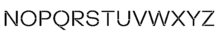 Valve Stencil Light Font UPPERCASE