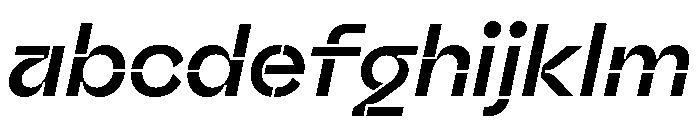 Valve Stencil Medium Italic FONT