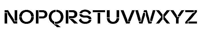 Valve Stencil Medium Font UPPERCASE
