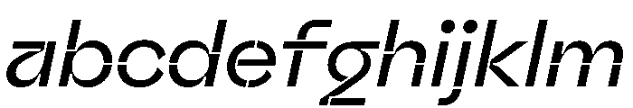 Valve Stencil Regular Italic FONT