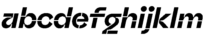 Valve Stencil Semibold Italic FONT