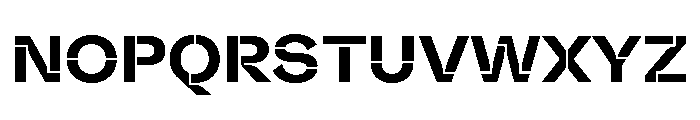 Valve Stencil Semibold Font UPPERCASE