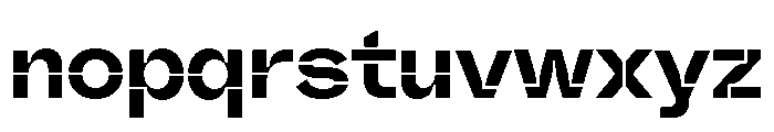 Valve Stencil Semibold Font LOWERCASE