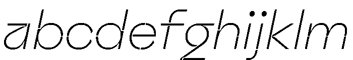 Valve Stencil Thin Italic FONT