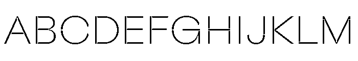 Valve Stencil Thin Font UPPERCASE