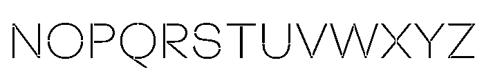 Valve Stencil Thin Font UPPERCASE