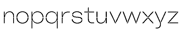 Valve Stencil Thin Font LOWERCASE