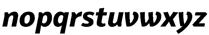 VanSans BoldItalic Font LOWERCASE
