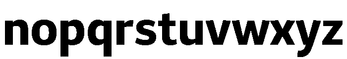 VanSans Bold Font LOWERCASE