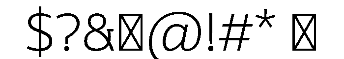 VanSans Light C46d70f0 Font OTHER CHARS