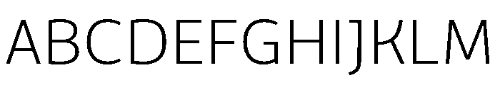VanSans Light Font UPPERCASE