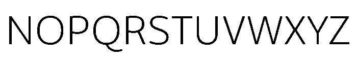 VanSans Light Font UPPERCASE
