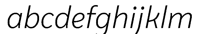 VanSans LightItalic FONT