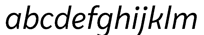 VanSans RegularItalic FONT