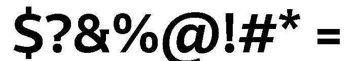 VanSans SemiBold Font OTHER CHARS