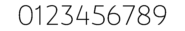 VanSans Thin Font OTHER CHARS