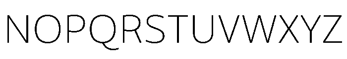 VanSans Thin Font UPPERCASE