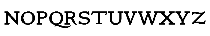 Vale Regular Font UPPERCASE