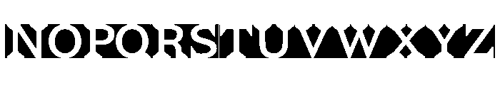 Van Lanen Streamer Font UPPERCASE