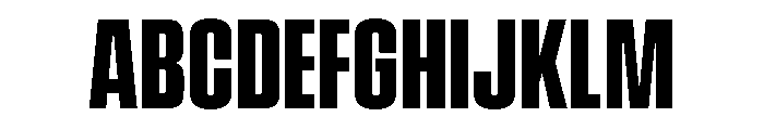 Vanguard Bold Font UPPERCASE