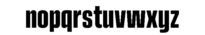 Vanguard Bold Font LOWERCASE