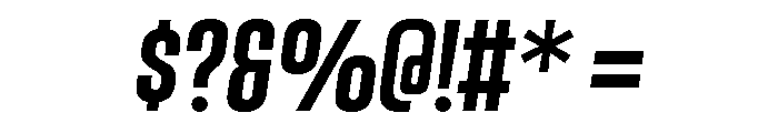 Vanguard Demi Bold Oblique Font OTHER CHARS