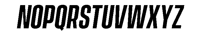Vanguard Demi Bold Oblique Font UPPERCASE