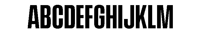 Vanguard Demi Bold Font UPPERCASE
