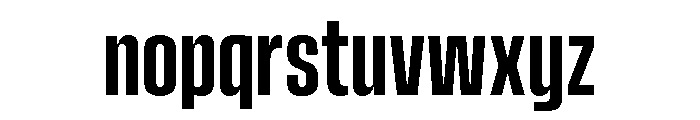 Vanguard Demi Bold Font LOWERCASE